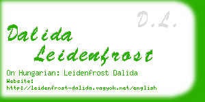 dalida leidenfrost business card